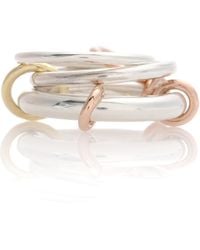 Spinelli Kilcollin Orion Sterling Silver And 18k Gold Linked Rings - Metallic
