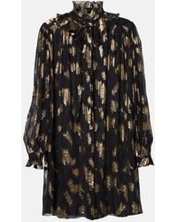 Chloé - Ruffled Silk-Blend Minidress - Lyst