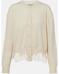 McQueen - Deconstructed Wool And Cashmere Cardigan - Lyst