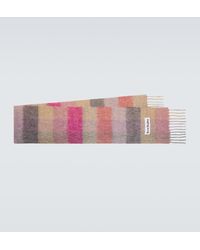 Acne Studios - Bufanda De Mezcla De Alpaca A Cuadros - Lyst