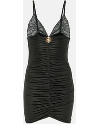 Alessandra Rich - Laminated Jersey Minidress - Lyst