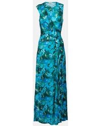 Ulla Johnson - Bedrucktes Maxikleid Elise Aus Jersey - Lyst
