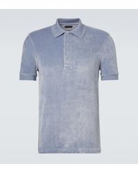 Tom Ford - Velvet Polo Shirt - Lyst