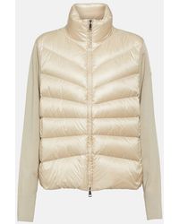 Moncler - Giacca Tricot in lana con imbottitura - Lyst