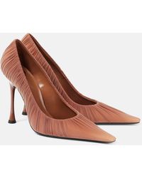Saint Laurent - Escarpins Emmanuelle 110 En Satin - Lyst