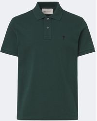 Ami Paris - Polo Ami De Cour De Pique De Algodon - Lyst