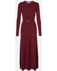 Gabriela Hearst - Imagene Belted Wool Midi Dress - Lyst