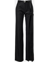 Coperni - Suspended Belted Cutout Straight Jeans - Lyst