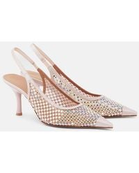 Malone Souliers - Vesper 70 Embellished Slingback Pumps - Lyst