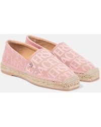 Versace - Espadrilles Allover Aus Canvas - Lyst