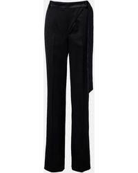 The Attico - Virgin Wool Wide-Leg Pants - Lyst
