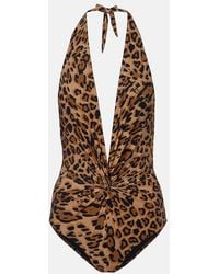 Karla Colletto - Ava Leopard-Print Swimsuit - Lyst