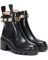 gucci black ankle boots