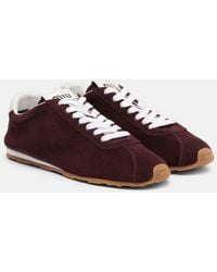 Miu Miu - Plume Suede Sneakers - Lyst