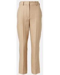 Loro Piana - Neo Derk Linen Crepe Straight Pants - Lyst