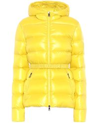 Moncler Rhin Nylon Logo Down Jacket - Yellow