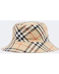 Burberry - Ekd Reversible Cotton Bucket Hat - Lyst