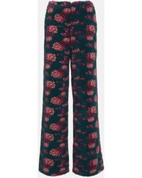 Magda Butrym - High-Rise Floral Teddy Straight Pants - Lyst
