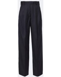 Givenchy - Pinstripe Pleated Wool Wide-Leg Pants - Lyst
