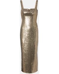 Roland Mouret - Sequined Midi Dress - Lyst