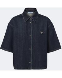 Prada - Camicia Di Jeans - Lyst