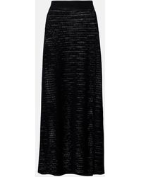 Victoria Beckham - Midirock Aus Pointelle-Strick - Lyst