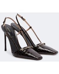 Tom Ford - Croc-Effect Leather Slingback Pumps - Lyst