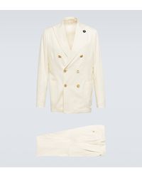 Lardini - Double-breasted Cotton Suit - Lyst