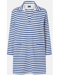 Polo Ralph Lauren - Striped Cotton Jersey Polo Dress - Lyst