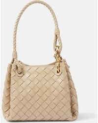 Bottega Veneta - Parachute Small Intrecciato Leather Tote Bag - Lyst