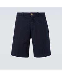 Brunello Cucinelli - Cotton Gabardine Bermuda Shorts - Lyst