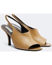 TOTEME - Slingback-Sandalen Contour Aus Leder - Lyst