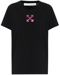 Off-White c/o Virgil Abloh T-shirt in cotone - Nero