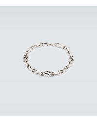 Gucci Interlocking Silver Bracelet - Metallic