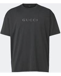 Gucci - Logo Cotton Jersey T-Shirt - Lyst
