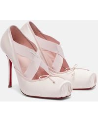 Christian Louboutin - Cassiastic 100 Crepe Satin Pumps - Lyst