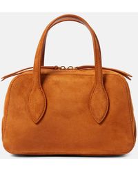 Khaite - Maeve Small Suede Tote Bag - Lyst