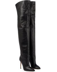 Donna Scarpe da Stivali da Stivali al ginocchio Boots leather di Paris Texas in Marrone 