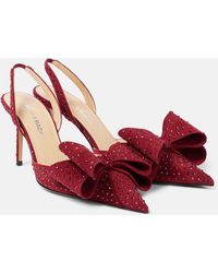 Mach & Mach - Le Cadeau 85 Suede Slingback Pumps - Lyst