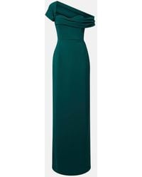 Carolina Herrera - Floral Off-Shoulder Crepe Gown - Lyst