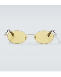 Bottega Veneta - Oval Sunglasses - Lyst