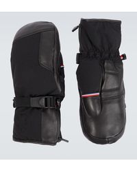 3 MONCLER GRENOBLE - Leather-trimmed Technical Ski Mittens - Lyst