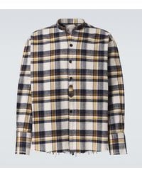 Greg Lauren - Plaid Cotton Shirt - Lyst