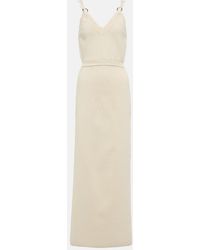 Rabanne - Embellished Knit Midi Dress - Lyst