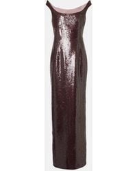 Roland Mouret - Robe Mit Pailletten - Lyst