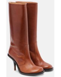 Dries Van Noten - 90 Leather Knee-High Boots - Lyst