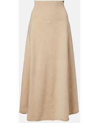 Extreme Cashmere - N°388 Ease Cashmere-Blend Maxi Skirt - Lyst