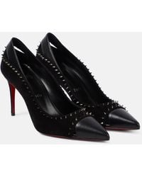 Christian Louboutin - Duvette Spikes 85 Leather Pumps - Lyst