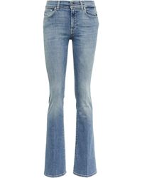 7 For All Mankind Denim The Classic Jeans Bootcut in Blau Damen Bekleidung Jeans Bootcut Jeans 