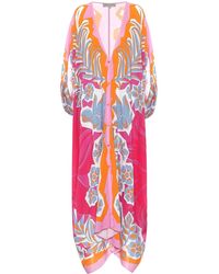Emilio Pucci Caftano a stampa - Rosa